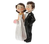 SOLUSTRE Statuetta Sposi per Decorazioni Torte Accessorio per Matrimoni e Feste per Sposi e Amici Decorativa Chic e Resistente