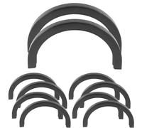 SOLUSTRE Strisce Protettive per Longboard e Skateboard in Plastica Nera a Forma di U, 5 Paia, Resistenti all'Usura, Protezione Antiurto per Bordi e Superficie