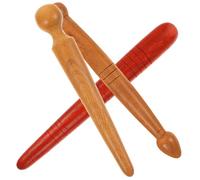 SOLUSTRE Strumenti per Massaggi in Legno 3 Pezzi Bastoncini per Agopressione e Riflessologia Plantare per Massaggio Manuale Piedi e Viso Funzione di Rilassamento Muscolare