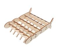 SOLUSTRE Supporto in Legno Smontabile Design Innovativo, Organizer Compatto per Fili da Ricamo e Avvolgitori per Progetti DIY e Quilting