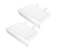 SOLUSTRE Supporto per Manicure in Acrilico 2 Pezzi per Esposizione e Conservazione Adesivi Nail Art i Tuoi Clienti Design Compatto e Resistente