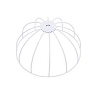 SOLUSTRE Supporto per Paralume in Ferro Bianco Fai da Te, Cornice per Lampada da Tavolo e Plafoniera, Struttura Artigianale Resistente e Decorativa per Uso Domestico