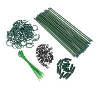 SOLUSTRE Supporto per Piante Regolabile con Bastoncini Robusti e Cappucci Protettivi per Sostegno di Fiori e Piante in Vaso da Giardino