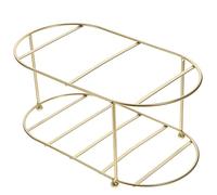 SOLUSTRE Supporto Per Teiera in Metallo Portabicchieri Dispenser Per Bevande Struttura Robusta Sicura Per Teiera Tazze Design Semplice Pratico Per Uso Quotidiano Per Casa Ufficio