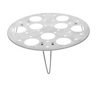 SOLUSTRE Supporto per Uova in Acciaio 304 Vassoio Multiuso per Cottura a Vapore Struttura Rialzata per Mantenere le Uova Fuori Dall Acqua Resistente al Calore Facile da Pulire per Cucina e