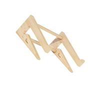 SOLUSTRE Supporto Rialzato per Laptop in Legno Massello, Angolo Inclinabile Ergonomico, Supporto da Scrivania per Computer da 12-14,7 Pollici, per Ufficio e Casa