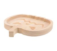 SOLUSTRE Tagliere per di Halloween: vassoio decorativo in legno a forma di zucca per snack di Halloween, biscotti, frutta, caramelle e cibo.