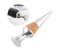 SOLUSTRE Tappi Sughero Vino in Acciaio Inox 2 Pezzi Design Conico, Tappo Bottiglia Riutilizzabile per Bottiglie di Vino, Birra e Condimenti, Adatto per Feste e Locali