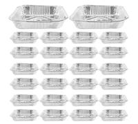 SOLUSTRE Teglie Quadrate in Alluminio Usa e Getta 9 Pollici, Vassoi per Forno e Friggitrice ad Aria, Resistenti Alte Temperature Ampia Capacità per Cottura e Riscaldamento Casa