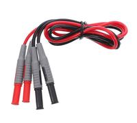 SOLUSTRE Tester Multimetro, Kit 2 Pezzi Sonde di Test Elettriche a Spina Dritta, Lega e Plastico, per Controllo Automobilistico e Analisi di Circuiti Complessi