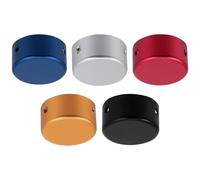 SOLUSTRE Topper per Pedale Effetto Chitarra in Alluminio 24mm con Viti e Inserti in Gomma Copri Pedale Unghia 5 Pezzi per Accessori Pedaliera Protezione Interruttore per Musicisti