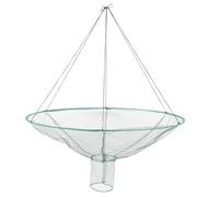 SOLUSTRE Trappola da Pesca Pieghevole 80 Cm Rete da Esca Bianca per Granchi Gamberi e Pesci Rete da Pesca Portatile Leggera per Attività All’aperto Stile Casuale