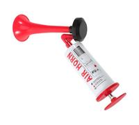 SOLUSTRE Trombe Portatili 2Pezzi per Feste di Calcio e Segnalazioni Marittime Design Maneggevole Colore Rosso Materiale Metallo e Plastico