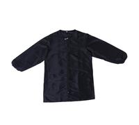 SOLUSTRE Tuta Da Tecnico Di Bellezza Maniche Lunghe, Grembiule Protettivo Per Abiti Nero L, Abbigliamento Per Salone Spa e Tintura Chioma, Vestibilità Ampia e Cerniera Frontale Facile Da Indossare