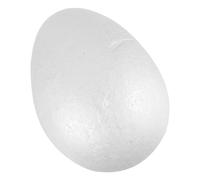 SOLUSTRE Uova di Gommapiuma per Decorare Pasqua 20 Cm, Uova Artificiali in Schiuma Bianca Solida per Progetti Fai da Te, Decorazioni Artigianali Versatili per Festa e Scuola