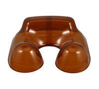 SOLUSTRE Vassoio Permanente per Salone Supporto Collo in Plastica Marrone Vasca Shampoo per Acconciature Te Portatile per Lavaggio e Tintura Capelli Cuscino Collo Ergonomico per