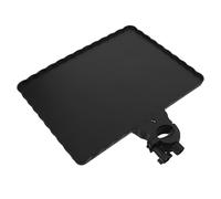 SOLUSTRE Vassoio Porta Accessori per Microfono in Plastica Nera con Design Multifunzionale e Ampio Utilizzo, per Registrazione e Public Speaking su Supporto Microfono