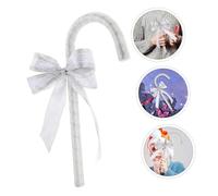 SOLUSTRE Walking Stick Prop With Stylish Bow Costume Crutch For Women Roleplay Cane For Birthday And Tea Party Decorations