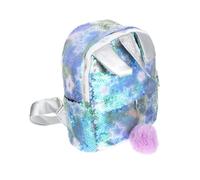 SOLUSTRE Zaino Asilo Bambina Unicorno con Paillettes Colorate Spallacci Regolabili Leggero e Capiente per Bambine Prescolare Borsa Spalla e Zainetto Multifunzionale in PU e Poliestere