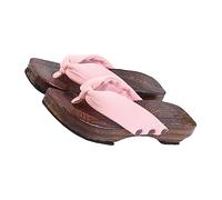 SOLUSTRE Zoccoli Donna Estivi in Legno Stile Giapponese Sandali Creativi con Tomaia alla Moda Confortevoli e Resistenti per Uso Quotidiano e Passeggiate Lunghe