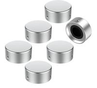 SOLUTEK Copripedale in metallo con 3 viti e inserto in gomma si adatta saldamente ai comuni interruttori a pedale (3/8" 10 mm) per aumentare precisione e comfort, confezione da 6
