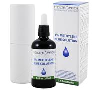 Soluzione di blu di metilene 1% - 100 ml | Purezza ultra elevata | USP Ingredienti di grado farmaceutico - Testato da terze parti | Senza formaldeide | Bottiglia di vetro | Methylene | Heiltropfen®