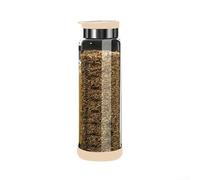 Soluzione di conservazione delle spezie da cucina in vetro per una facile erogazione e organizzazione (coperchio bianco - 450 ml)