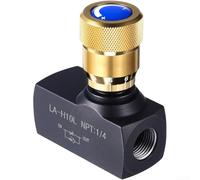 Soluzione di controllo del flusso idraulico industriale con funzionamento manuale e percorso di flusso bidirezionale per linee NPT da 1/4 3/8 1/2 3/4 di pollice (NPT 1/4)