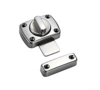 Soluzione di fissaggio sicura per mobili e stoccaggio con chiusura in lega di alluminio e hardware a prova di manomissione (argento)