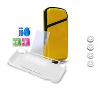 Soluzione di gioco completa: Pacchetto di protezione 7 in 1 per Switch Lite, cover in silicone di alta qualità, pellicola protettiva in vetro
