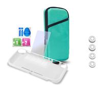 Soluzione di gioco completa: Pacchetto di protezione 7 in 1 per Switch Lite, cover in silicone di alta qualità, pellicola protettiva in vetro