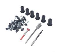 Soluzione di instradamento dei cavi per installazioni Starlink, include sei anelli in silicone, punte multiple per trapano e clip da parete per un uso affidabile (grigio)