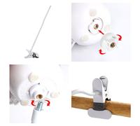 Soluzione di montaggio a clip regolabile 45 cm supporto collo d'oca per fotocame