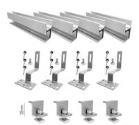 Soluzione di montaggio sostenibile per moduli solari include binari, morsetti terminali e ganci per stabilità (set da 1 (per 35 mm)
