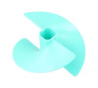 Soluzione di perforazione rapida in nylon da 20,3 cm per punta a trivella per ghiaccio con tubo galleggiante DevFor Ice per pescatori (blu)