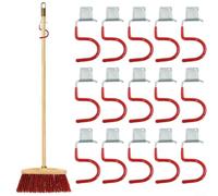 Soluzione efficiente per riporre gli attrezzi con ganci da parete in metallo, perfetta per pale, rastrelli e vari attrezzi da giardino