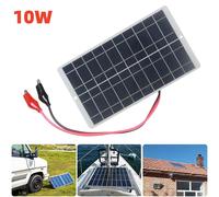 Soluzione Energetica Sostenibile Pannello Solare Portatile 10W 5V con Clip per E