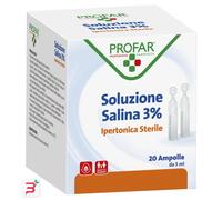 SOLUZIONE IPERTONICA 3% PROFAR 5 ML 20 PEZZI