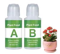 Soluzione nutritiva A e B - 20 g x 2 set fertilizzante per piante idroponico per verdure frutta prato giardino interno fornitura ottimale crescita potente piante sane ricche di sostanze nut