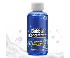 Soluzione per bolle di sapone per la macchina, 300 ml, lunga durata, grande | Concentrato per bolle di sapone per bambini, ragazze, Pasqua, compleanni, feste, San Valentino, feste in spiaggia