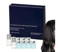 Soluzione per la ricrescita dei capelli, stimolatore nutriente delle radici, formula di rinnovamento intensivo con 2 dispositivi microneedle, per rafforzare la crescita e l'ispessimento, cura casa