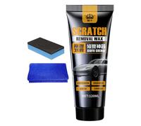 Soluzione per la riparazione dei graffi - Rimuovi graffi dal vetro, formula Scratch-Fix | 120 ml di cera per riparazione graffi auto, set di pulizia per veicoli con panno e, prodotto per riparazione