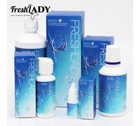 Soluzione per lenti a contatto Freshlady da 60ml - Pulizia delicata e idratante, formato da viaggio, formula amichevole per gli occhi