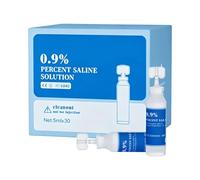 Soluzione Salina | Detergente 5ml 0,9% | 30 Pezzi Acqua Salina per Cura Naso e Ferite,per Naso Piercing a Contatto Interno Esterno Casa Viaggio Quotidiano Piscina Ufficio Inverno