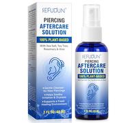 Soluzione Salina Piercing Spray - Deterge e Lenisce - 100% Naturale, Senza Alcol - Adatto per Orecchini, Ombelico, Narice, Tattoo - 60ml