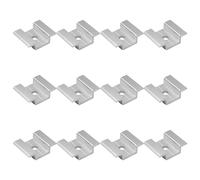 Soluzione Sostenibile Confezione 12 Clip Solari in Alluminio Robuste Disponibili