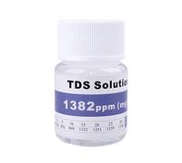 Soluzione standard di conducibilità, liquido di calibrazione EC, liquido di calibrazione riutilizzabile, accessorio di misurazione, 25 ml per misuratore TDS, misuratore EC