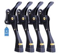 Soluzione versatile con 4 fermaporte a scomparsa con punta in gomma regolabile