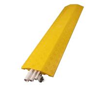 Soluzioni di sicurezza stradale in gomma resistente per controllo del traffico, rampe protettive per cavi, design modulare per asfalto e ghiaia, 100 x 25 x 4 cm