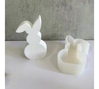 Soluzioni innovative di artigianato con i nostri portacandele flessibili in silicone a forma di coniglietto 3D (C)
